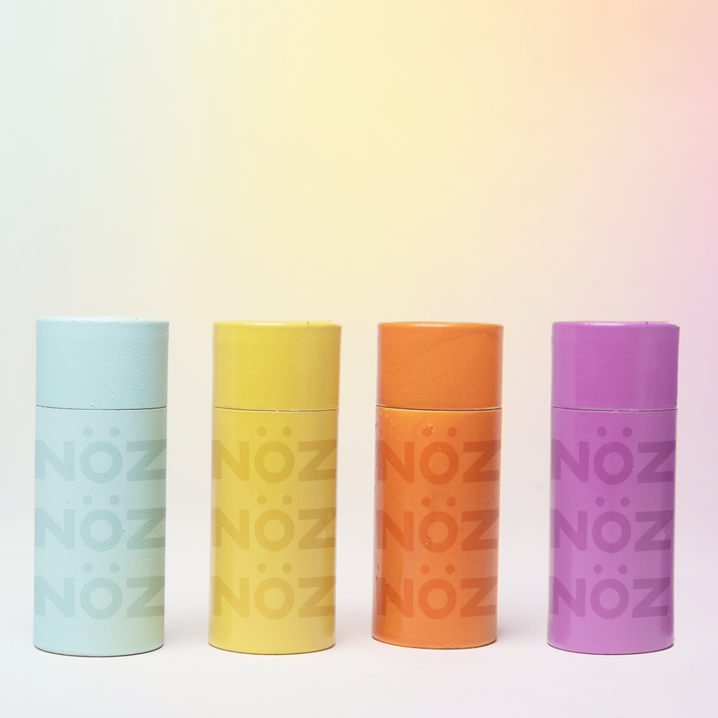 Colorful, playful, reef-safe, cruelty-free, vegan sunscreen for your nose!